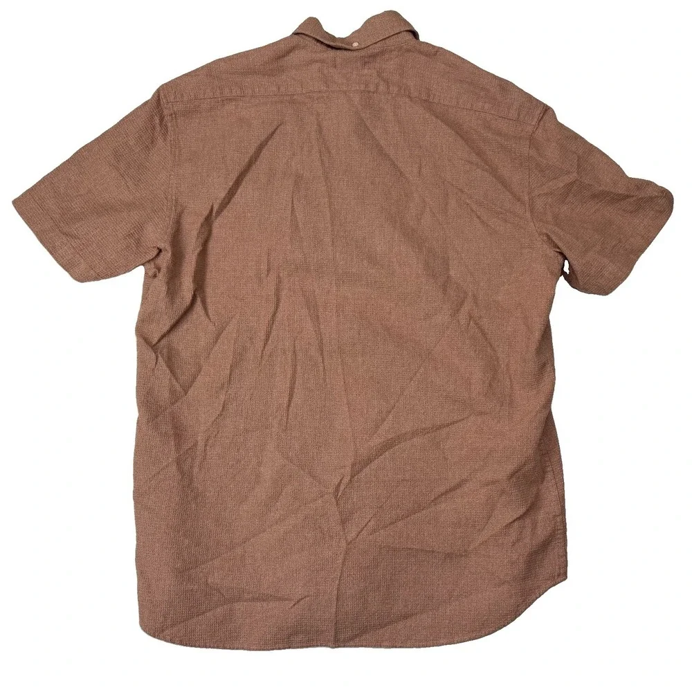 Taylor Stitch Clay Organic Cotton Short Sleeve Button Up Shirt Mens Size 46